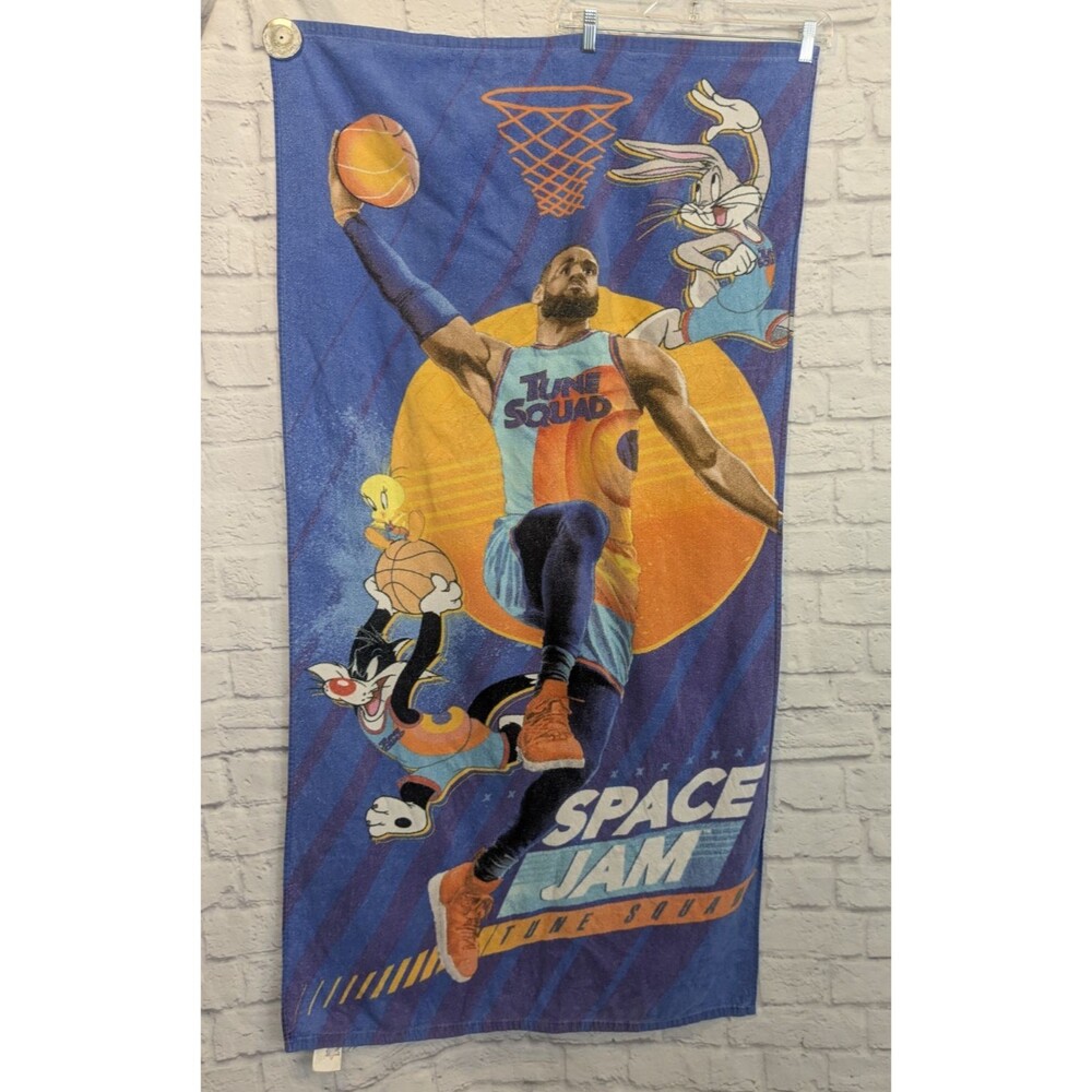 Space Jam Tune Squad‎ Lebron James Beach Towel Basketball  54"x 27”
